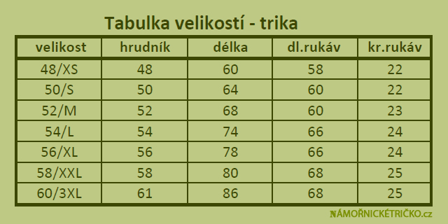 TABULKA-RUS-námořnická trička